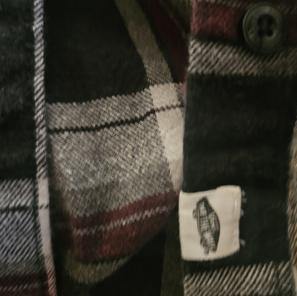 VANS Cotton Flannel Off The Wall Button Down Shirt Women M - Picture 4 of 5